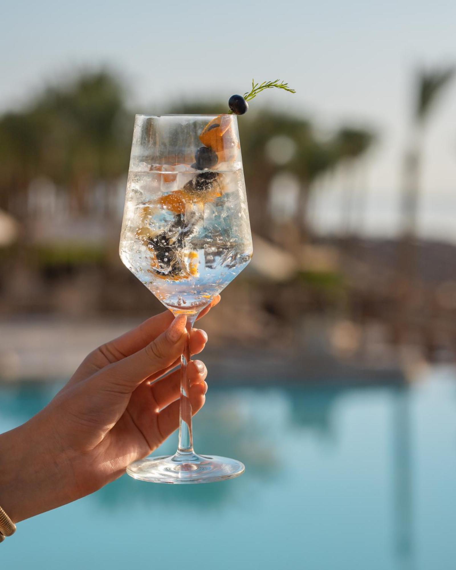 The Makadi Spa Hotel - Couples Only 18 Years Plus Hurghada Ngoại thất bức ảnh A glass of sparkling wine